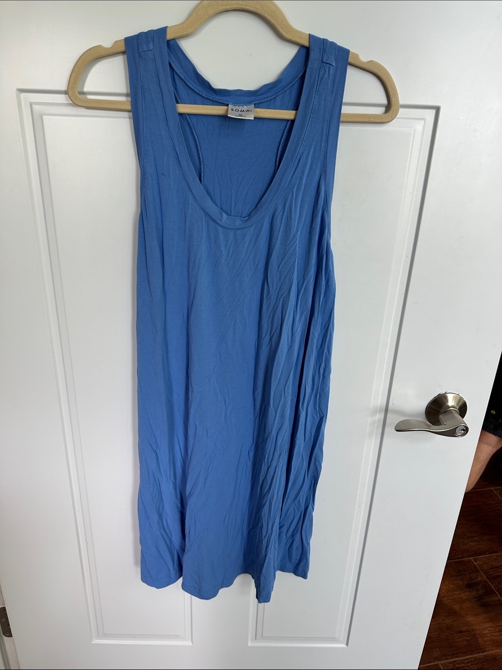 Soma Sky Blue Sleeveless Tank PJ Pajama Medium
